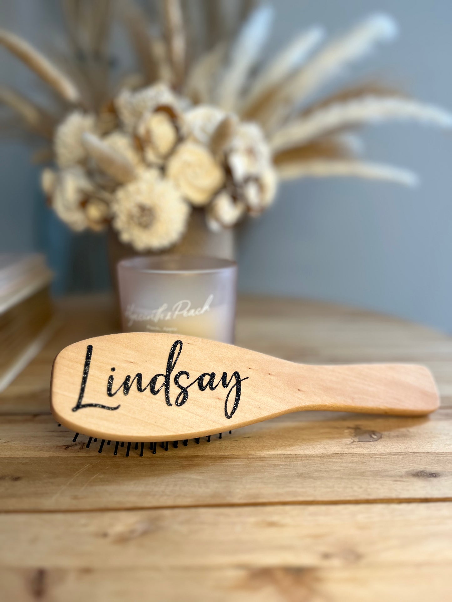 Brosse en bambou personnalisée