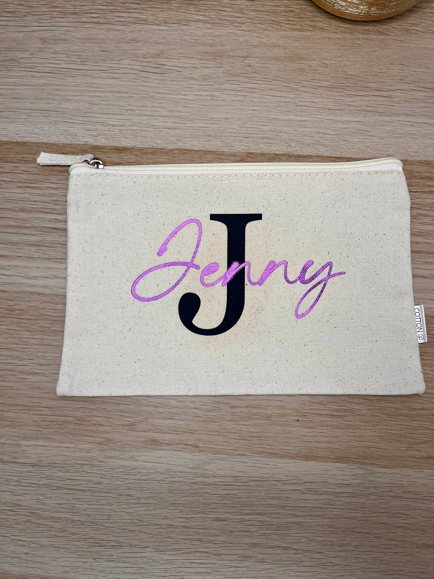 Pochette en coton personnalisée