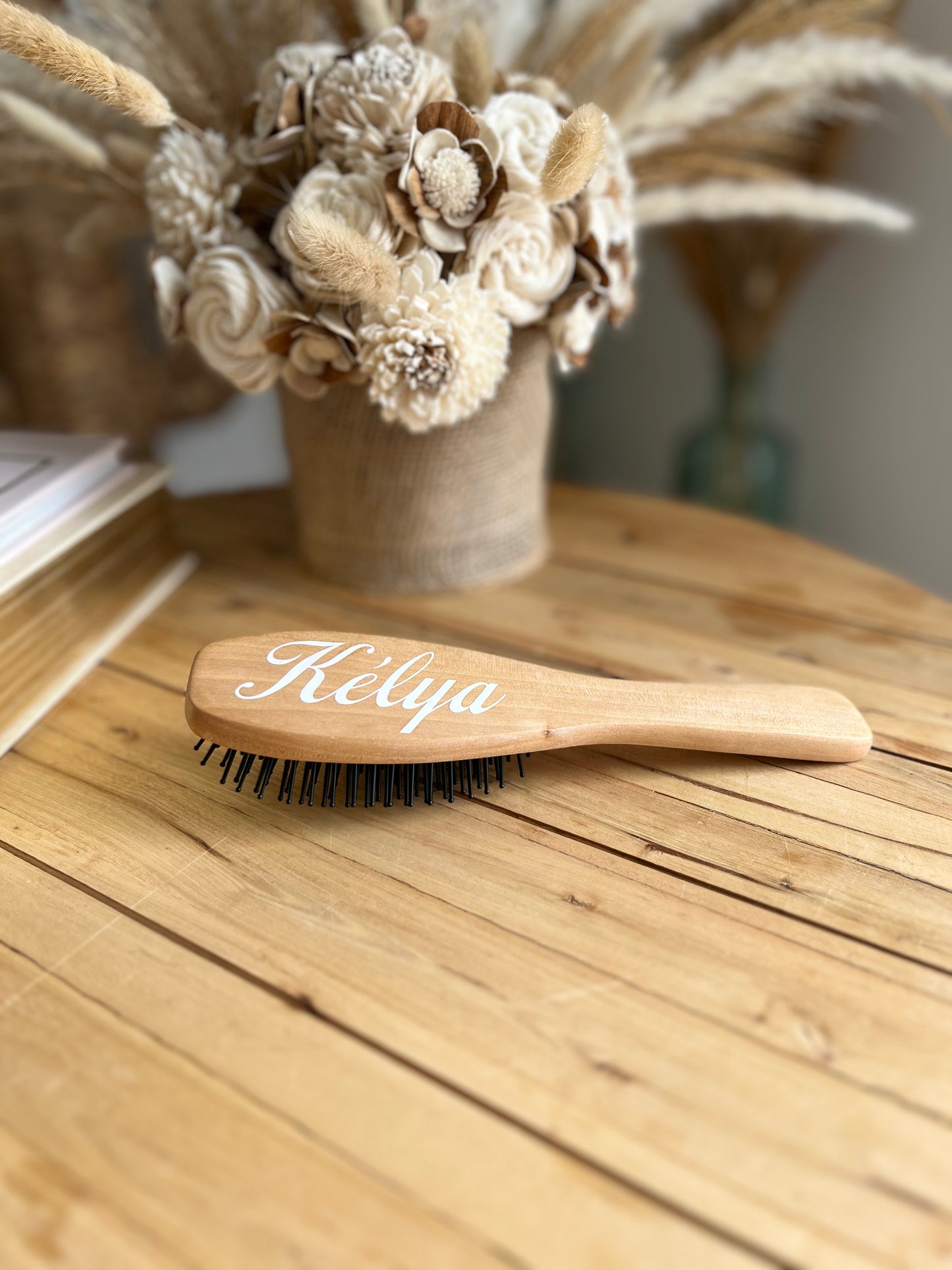 Brosse en bambou personnalisée