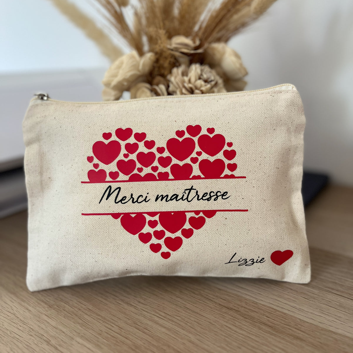Pochette en coton personnalisée